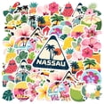thumbnail image 3 of 35pcs Vibrant Stickers Tropical Stickers Summer Decals Beach Stickers for Luggage Laptop Phone, 3 of 9