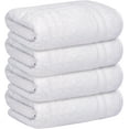 thumbnail image 4 of Infinitee Xclusives 100% Turkish Cotton Hand Towels 16 x 30 inches Pack of 4, White, 4 of 8