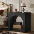thumbnail image 4 of Tribesigns Nightstand with Storage, Large Bedside Table for Bedroom, Farmhouse Night Stand with Wooden Base, Wooden Side End Table for Bedroom, Accent Furniture, Easy Assembly (Set of 2, Black), 4 of 14
