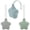 Green + Gray + Blue, variant on 3-Pack Pacifier Holder Case, Food Grade Silicone Binky Case and Pacifier Pouch for Diaper Bag Stroller, Star Shaped