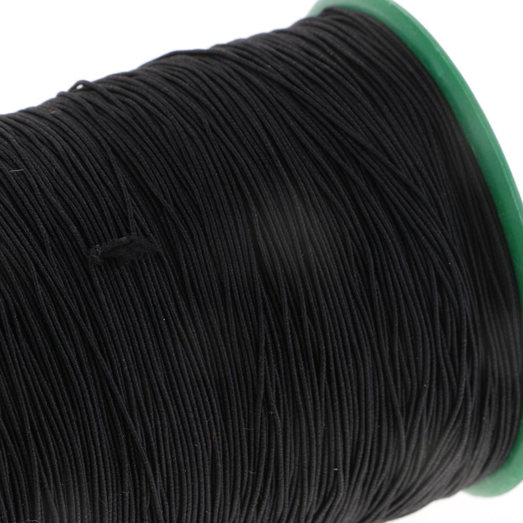 S SERENABLE 2x 0.5mm Elastic Stretch Polyester String Cord for Jewelry Making Bracelet Beading Thread 500 Meters/roll