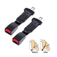 thumbnail image 1 of 2 Pack Universal Car Seat Belt Extender, 23cm Adjustable (Black), 1 of 3