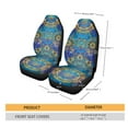 thumbnail image 4 of Xoenoiee Trippy Mandala Pattern Car Seat Covers Vehicle Seat Protector Car Seat Covers for Front Seat Only Full Set of 2 Universal Fit for Most Cars Sedan SUV Van, 4 of 6