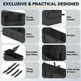 thumbnail image 6 of CLESOO Car Trunk Organizer, 75L Collapsible SUV Organizer Multi-Compartment, Car Storage Box with 4 Adjustable Straps, Black, 6 of 9