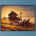 thumbnail image 3 of 5D DIY taladro completo diamante pintura atardecer bordado mosaico artesanía kits decoración, 3 of 9