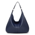 thumbnail image 5 of Faraee Hobos Bags for Women Soft Leather Shoulder Handbag Slouchy Tote Purses Stylish Crescent Casual Work Top Handle Satchel Blue, 5 of 6