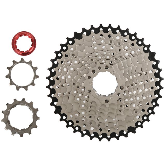 Piñón libre de alto rendimiento con dientes grandes para cambios de marcha sin costuras, casete de acero para bicicleta de montaña de 11-40T
