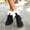 Black, variant on Miluxas Platform Boots for Women Snow Ankle Boots Winter Warm Lace Up Suede Booties Cozy Anti-Slip Short Boots for Indoor & Outdoor Gray 9.5(43)