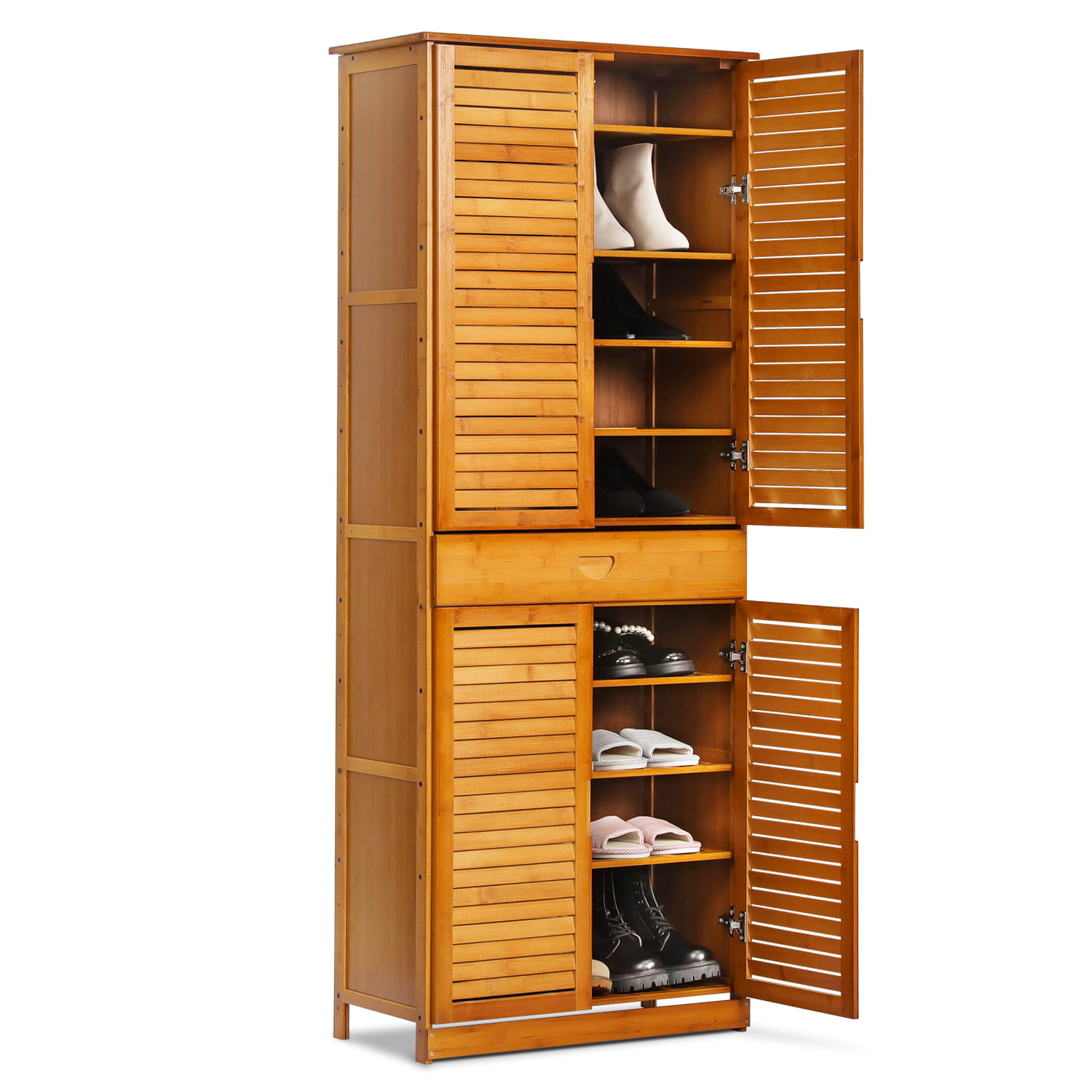 Details about   White Wooden Cabinet with 1 Basket Weave Drawer and 1 Door Bottom Storage 