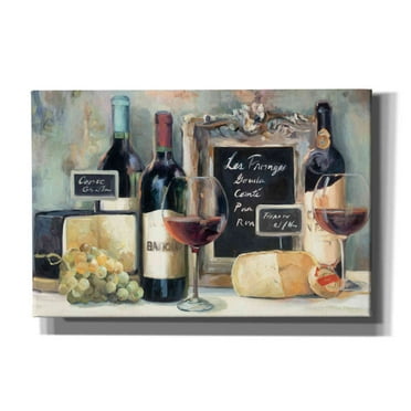 Epic Graffiti 'Les Fromages' by Marilyn Hageman, Canvas Wall Art, 60"x40"