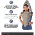 thumbnail image 5 of Morph Kids Great White Shark Costume Boys Shark Tunic Halloween M L Halloween Blue L, 5 of 7