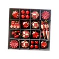 thumbnail image 4 of 60 adornos colgantes navideños, colgantes de tren navideño, manualidades con copos de nieve para fiestas de cumpleaños al aire libre, celebraciones en Champán rojo dorado, 4 of 8