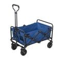 thumbnail image 2 of Heavy Duty Capacity Collapsible Folding Outdoor Utility Wagon Patio Garden Cart with 2 Drink Holders and Wheels for Camping and Picnic, 2 of 6