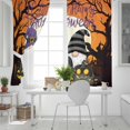 thumbnail image 5 of Fsddascl Halloween Blackout Curtains for Bedroom/Living Room, Thermal Insulated Kitchen Curtains, Gnomes Black Pumpkin Orange Purple Fall Grommet Darkening Window Treatment Drapes 42"x84"x2, 5 of 6