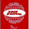 thumbnail image 4 of No Fear Lavender Grid Globe With Logo  Adult Red Crew Neck Short Sleeve Tee-Small, 4 of 4