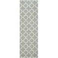 thumbnail image 2 of SAFAVIEH Cambridge Leonard Geometric Wool Runner Rug, Silver/Ivory, 2'6" x 10', 2 of 7