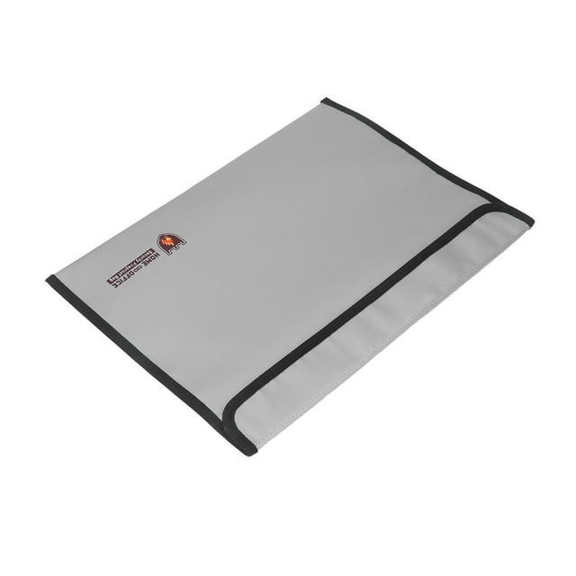 Bolsa para carpetas tela de fibra de vidrio de silicona retardante de llama impermeable bolsa para carpetas ignífuga gris fuerte resistencia al calor para documentos ANGGREK Otros
