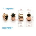 thumbnail image 4 of 11.3 x 3.97 x12.2（12.6) mm 7P Teeth Copper Hook Type Electrical Motor Commutator, 4 of 8