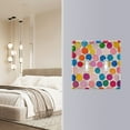 thumbnail image 4 of Yayeee Toggle Light Switch Wall Plate 2-Gang 4.56"x4.48" Decorative Outlet Cover, Watercolor Circles, 4 of 7