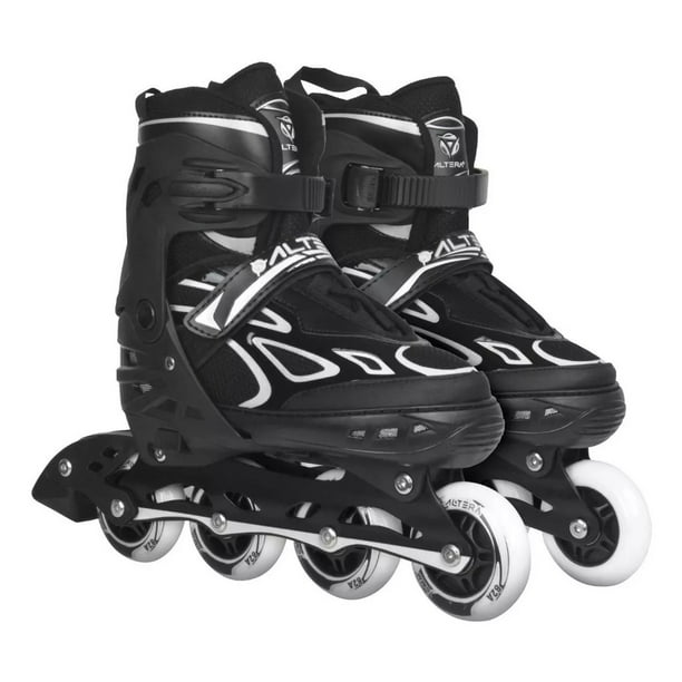 Patines en Linea rueda 70 mm Altera SKT-001 Large Ajustables Profesionales Negro