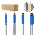 thumbnail image 4 of SHENMO 4pcs DIY Carpentry Cutter Milling Tools with Top Bearing Shank Flush Trim Router, 4 of 5