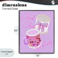 thumbnail image 4 of Stupell Industries Contemporary Clink Darling Cherry Mug Black Framed Giclee Art, 16 x 20, by Ziwei Li, 4 of 8