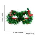 thumbnail image 2 of Yoyauz Christmas Glasses Glitter Party Glasses Frame Costume Glasses Creative Fun Glasses Reindeer Antlers Santa Claus Christmas Christmas Party Photo Pavilion Holiday New Year Decorations, 2 of 6