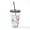 Black, variant on CafePress - Peppa Pig: Splish Splash - 16 Ounce Classic Clear Insulated Double Wall Tumbler Cup with Lid Straw , Reusable