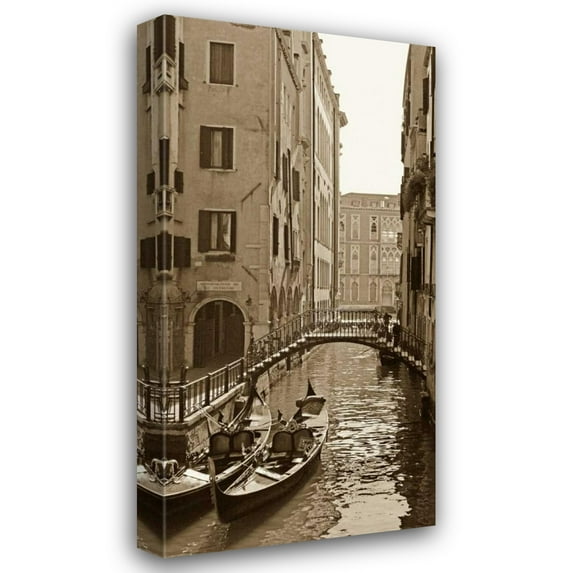 Jeff/Boyce Maihara/Watt 18x32 Gallery Wrapped Canvas Wall Art Titled - Venice Reflections