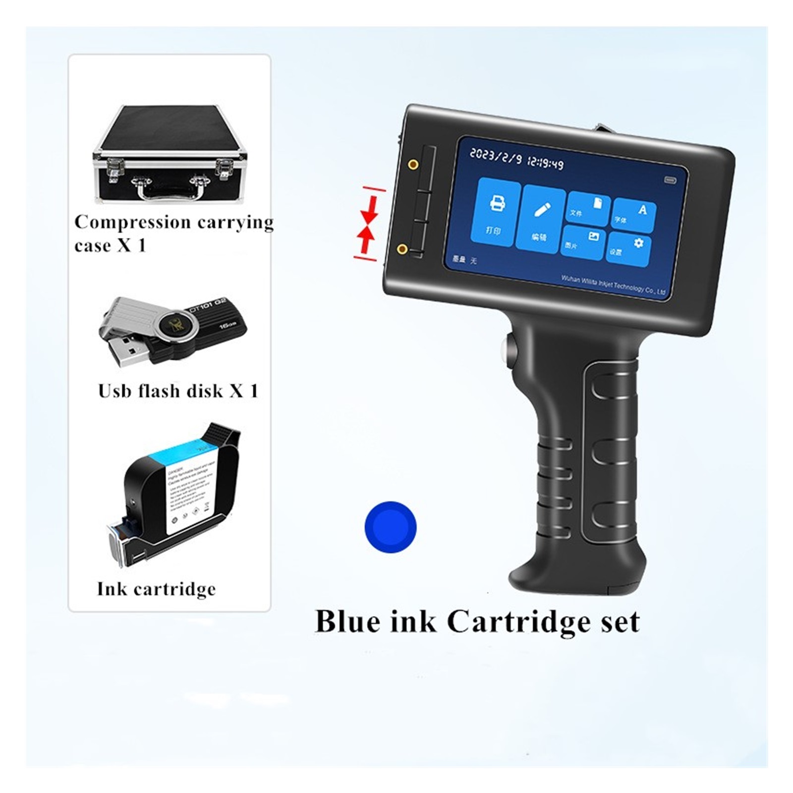 12.7mm Online Variable Batch Code Numbering Label Portable Handheld Printer, Smart Thermal Inkjet Printer ,Multifunction Inkjet Printer