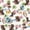 Green Pink, variant on Homewish Funny Dachshund Animal 7-Piece Twin Bedding,Pretty Hibiscus Flower Bedding Comforter Set,Ocean Wave Decor,Colorful Stars Reversible