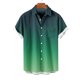 thumbnail image 5 of Camisas de Manga Corta de Botón para Hombre, Blusa de Moda Casual de Impresión de Gradiente de Cuello de Vuelta Hecha de 95% Poliéster 5% Spandex para el Verano, Camisas de Verano para Hombre, 5 of 5
