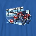 thumbnail image 2 of Boy's Transformers: EarthSpark Transforming Optimus Prime  Graphic Tee Royal Blue Small, 2 of 5