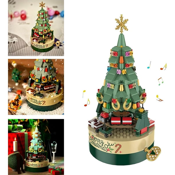 Christmas Tree Brick Music Box,2023 New Christmas Tree Music Box