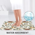 thumbnail image 6 of Bathroom Rugs Sets 3 Piece - Hawaiian Style Green Coconut Tree Absorbent Non Slip Bath Mats, U-Shape Toilet Lid Cover, Contour Mat, Soft Washable Shower Mats Bath Rug Mat for Bathroom Tub Toilet, 6 of 7