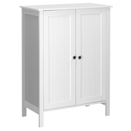VINGLI Bathroom Storage Freestanding Small White with 2