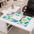 thumbnail image 3 of Long Mouse Pads for Desk,Blue Stripes Dinosaurs Pattern Desk Mats on Top Of Desks, Desk Mouse Pad Extra Large with 3mm Non-Slip Base and Stitched Edge for Gaming,Office,Work,Home 31.5"x15.7", 3 of 6