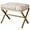 Beige 2, variant on Ottoman Foot Rest- Bamboo Foldable Stool, Foot Stools Small Ottman with Upholstered , Folding Stool for Makeup, Bedroom and Living Room