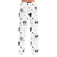 thumbnail image 6 of Trgacdwlo Funny Pumpkin Ghost Pj Bottoms for Women Fall Halloween Pj Pants Women Vintage Ghost Pattern Elastic Waist Sleep Pants for Women Soft, 6 of 9