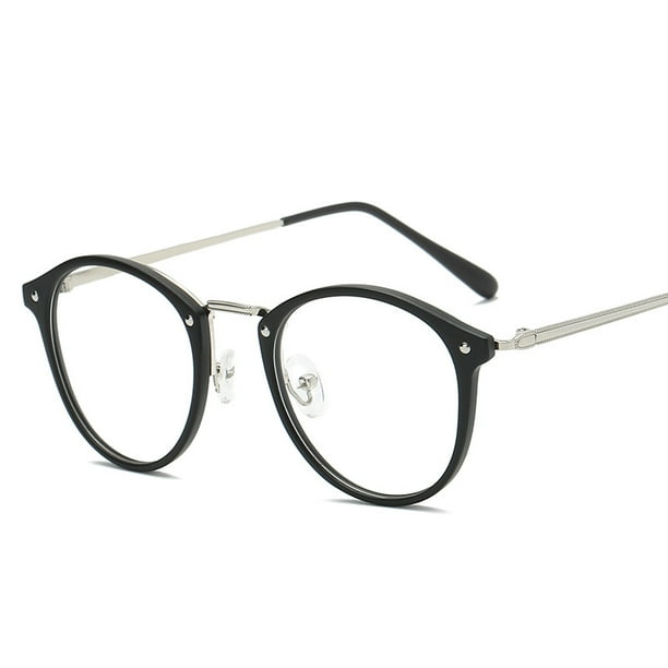 Los vidrios opticos del marco completo enmarcan la lente plana redonda del metal de los vidrios de la miopia de las senoras Walmart en linea
