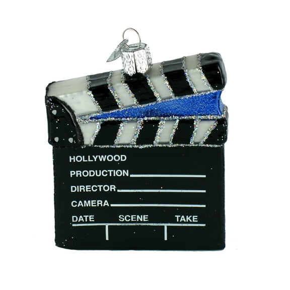 Hollywood Director Board Old World Christmas Glass Ornament 36111 New