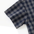 thumbnail image 5 of Tiijoy Boys Plaid Short Sleeve Button Down Shirt Breathable Summer Casual Pocket Shirt, 5 of 6