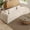 White, variant on Daluvenix Modern Curved Sofa 126'' Oversized Boneless Cloud Sectional Couch with Deep Seat for Living Room No Assembly Required White Corduroy Fabric