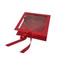 thumbnail image 3 of lingqin Boutique Valentine's Heart Flower Box Romantic Decorative Creative Clear Top for Red, 3 of 9