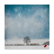 Trademark Fine Art 'The Red Umbrella Landscape' Canvas Art by Philippe Sainte-Laudy