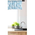thumbnail image 2 of Ambesonne Abstract Window Valance, Pastel Blue Raindrops Art, 42" x 12", Pale Blue White, 2 of 2
