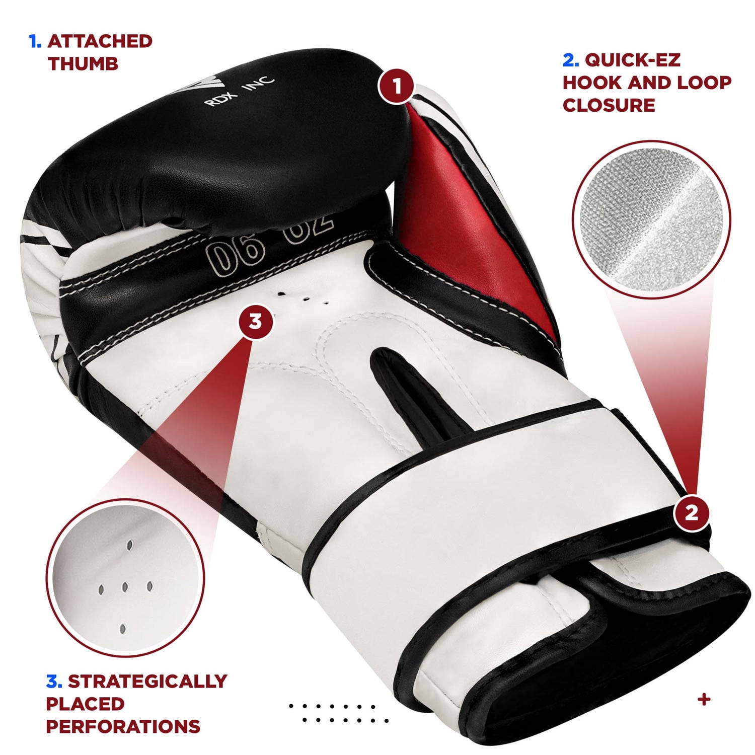RDX Kids Punching Bag with Boxing Gloves - 2ft Unfilled Leather Bag for Boxing, Kickboxing, MMA, Muay Thai & Karate Training