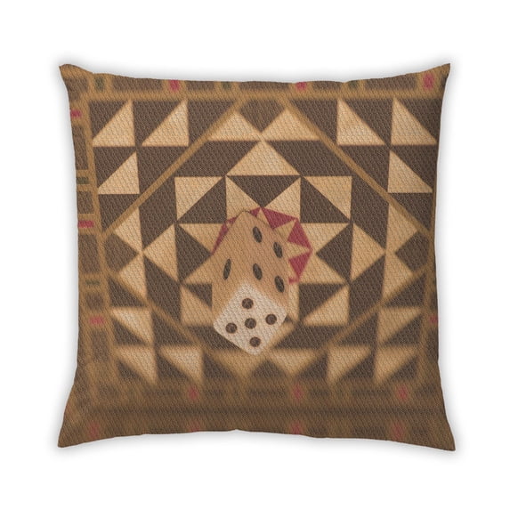 Ahgly Company Outdoor Square Contemporary Throw Pillow, 18 inch by 18 inch