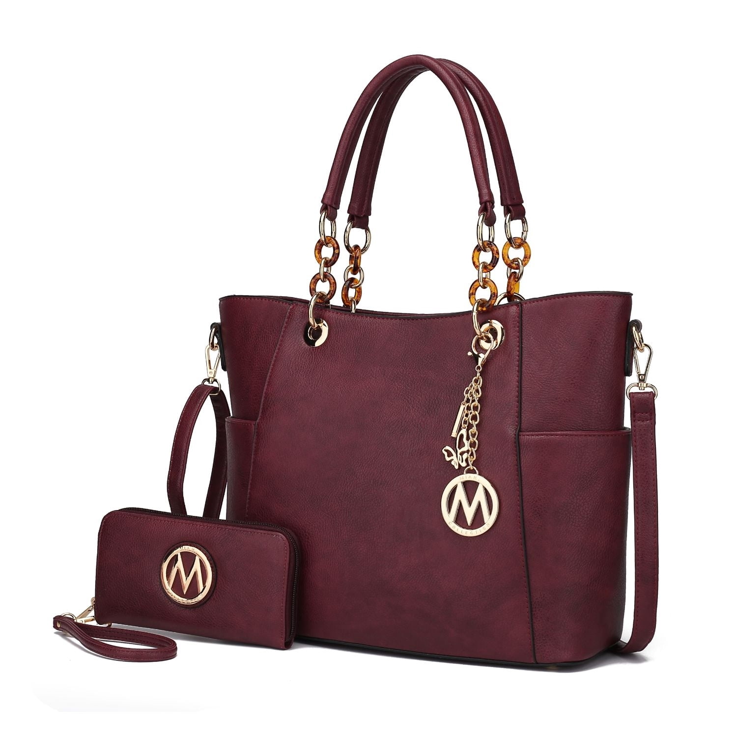 MKF Collection Bonita Vegan Leather Women's Tote Handbag & Wallet by