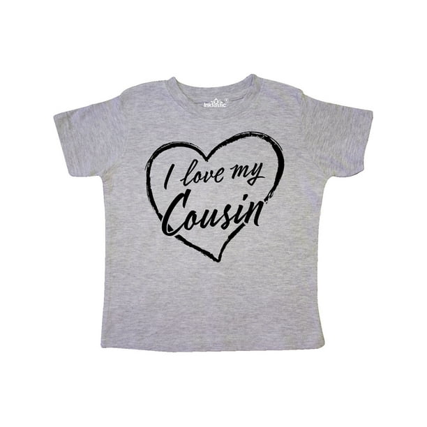 INKtastic I Love My Cousin In Black Chalk Heart Toddler T Shirt 